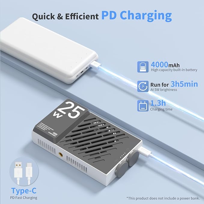ZHIYUN CINEPEER CM25 25W LED Video Light Pocket-Sized Mini Portable Light - Image 5
