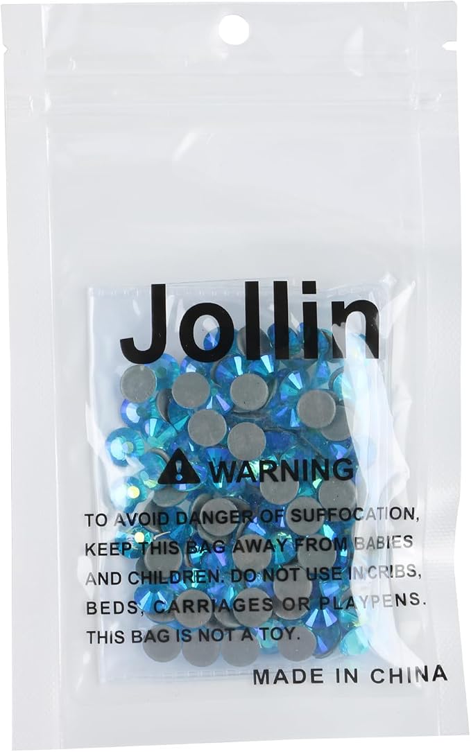 Jollin Hotfix Rhinestones Flatback Crystal Gems 8.4mm SS40, Aquamarine AB | 144pcs Hot Fix Crystals Glass Rhinestones for Bedazzling, Crafting, Clothes, Shoes & Accessories DIY Decoration - Image 7