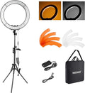 NEEWER RL-18 18 Inch Ring Light with Tripod Stand, 55W Large LED Ringlight | Cold Shoe, Phone Holder, Compatible with iPhone Camera, for Video Recording Photography Streaming Selfie Makeup Studio Photo by Neewer