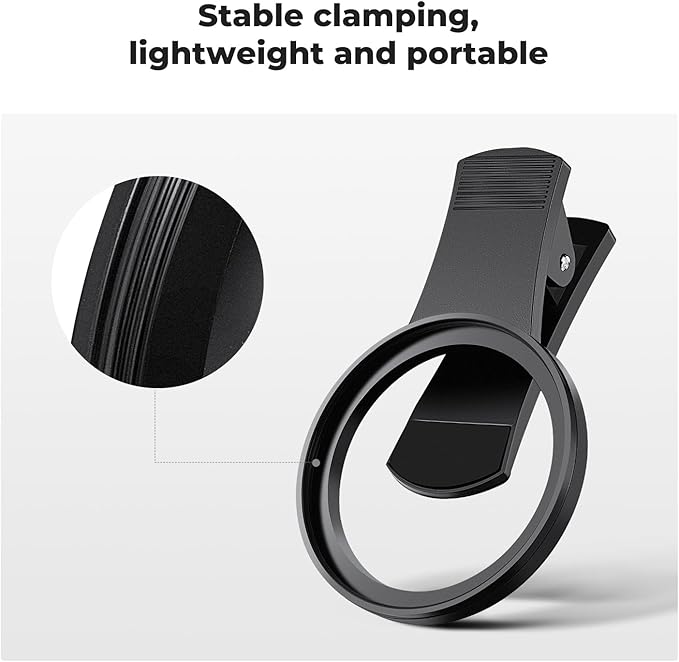 K&F CONCEPT 52mm Clip-on CPL Phone Camera Lens Filter Kit | Circular Polarizer Polarizing Filter Compatible with iPhone 17 16 15 14 13 12 11 - Image 2