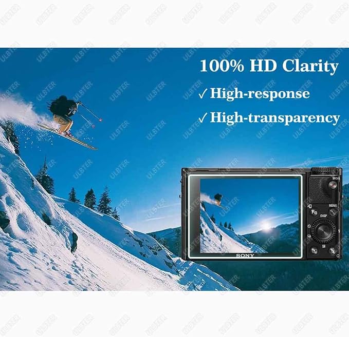 ULBTER Screen Protector for Sony RX100 VII VI V IV III II I M7 [3 Pack] | RX100 M7 M6 M5 M4 M3 M2 M1 0.3mm 9H Hardness Tempered Glass Anti-Scrach Anti-Bubble Anti-Water Anti-Dust - Image 5
