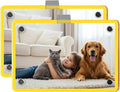 2 Pack Car Picture Holder, Magnetic Sun Visor Photo Clip, Car Picture Frame | 2.36 x 3.54 Yellow Acrylic Photo Holder, Keeps Photos Secure on your Sun Visor, Personalized Car Interior Display by Nirvany-MakeACoolLifeForU