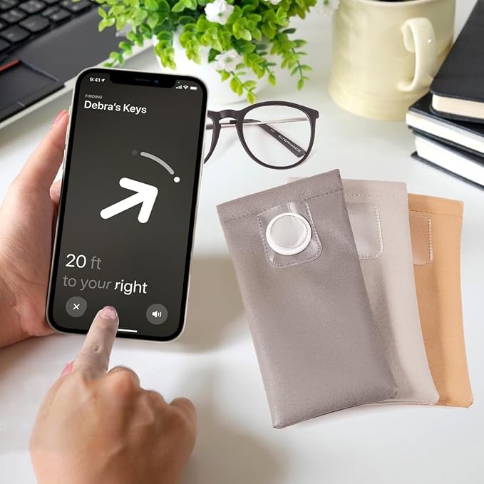 TRIUMPH VISION Eyeglass Case Glasses Case Soft Sunglass Pouch Sleeve 3 Pack | Slim Lightweight Alternative to Bulky Case, Leather Lined Protect Lens, Squeeze Easy to Use, Stylish Portable for Daily Use - Image 3