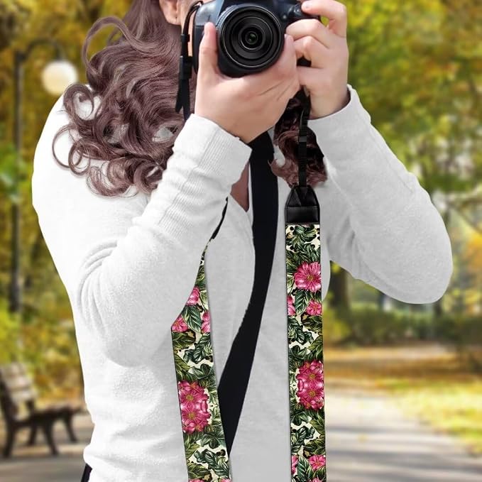 Coldinair Black Adjustable Camera Strap Universal Neck & Shoulder Soft Padded Strap for All DSLR Cameras,Binoculars - Image 3