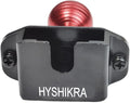 Universal Radio/CB Microphone Bracket, Aluminum 25mm 1" Ball Adapter Compatible with RAM Mounts B Size Double Socket Arm (Black) by HYSHIKRA