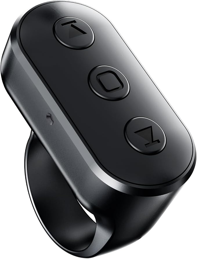 Phone Remote with Zoom for iPhone Android Camera Accessories, Phone Front/Rear Camera Flip Wireless Shutter, Content Creator Must Have Selfie Essentials for Photo Snap Tiktok YouTube Video Recording by Kefotic