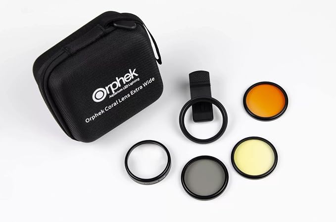 Orphek Extra Wide Coral Lens – Kit for DSRL 52mm and All Smartphones – 4 Included: Macro, CPL 52mm Polarized, 15,000k Orange, 20,000k Yellow – Lens Made of Glass – for Better Photography! - Image 5