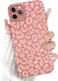 Cute Pink Cheetah Print Phone Case for iPhone 11 Pro Max 6.5" | Aesthetic Leopard Pattern Design Cover Full Camera Lens Protective Shockproof Soft Slim TPU Funda for Women Girls by Unknown
