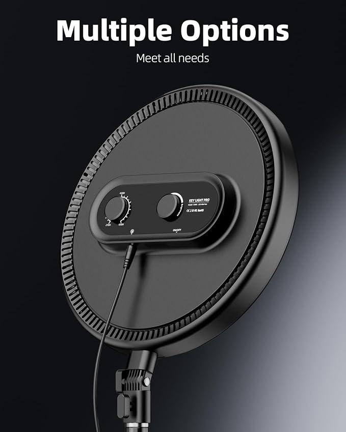 Large Ring Light with 79" Stand, 6500K Professional Full-Screen Big Ring Light with Stand and Phone Holder, Selfie Light with Remote for Studio Video Photography, TikTok, YouTube, Live Stream - Image 4