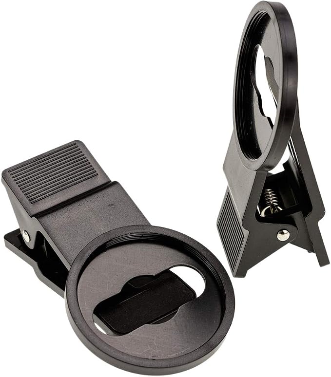 AKOAK Portable Universal 37mm Thread Clip for Cell Phone Camera Assistant Lens and Effects Filters,Pack of 2 by AKOAK
