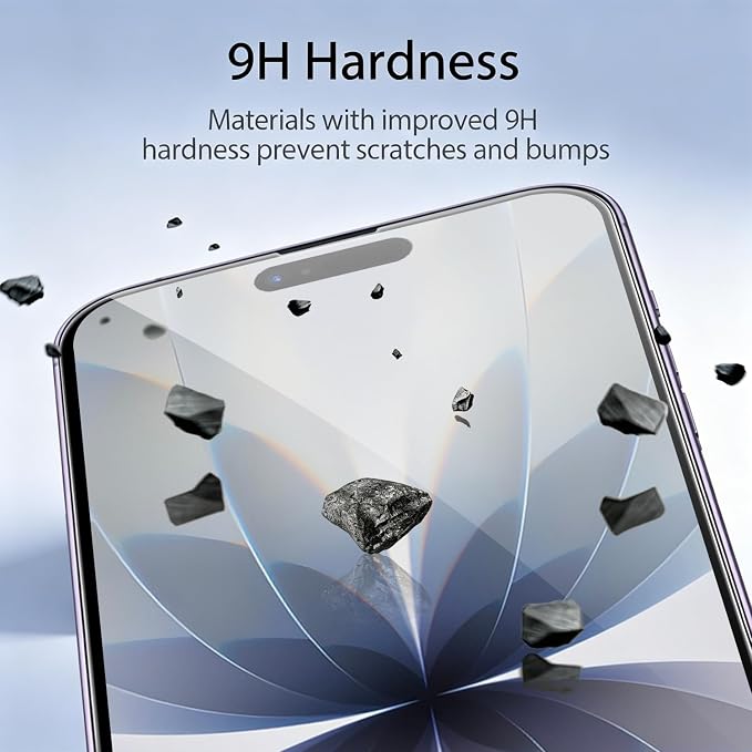 3 Pack Privacy Screen Protector for iPhone 13 +3 Pack Camera Lens Protector with Tempered Glass,Sensitive Touch and Screen Protection - Image 7