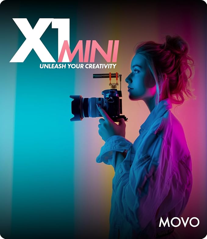 Movo X1-Mini Video Shotgun Mic for Camera - Supercardioid 3.5mm/USB-C Analog/Digital Camera Microphone for DSLR, iPhone and Android Smartphones, Computers - Compatible with Canon EOS, Nikon, Sony - Image 3