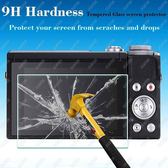 ULBTER G7 X Mark III Screen Protector for Canon G7X Mark III Camera [3Pack] | G7XIII G7 X Mark III 9H Hardness Tempered Glass Cover Anti-Scrach Anti-Bubble Anti-Dust - Image 3