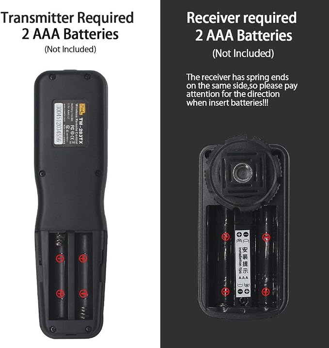 Wireless Remote Shutter Compatible for Nikon, Pixel TW-283 DC2 Wireless Shutter Release Remote Control Compatible for Nikon Z7 Z7II Z6 Z6II Z6III Df D90 D7500 D3300 D3100 D3200 D5000 D5500 D7200 D7000 - Image 8
