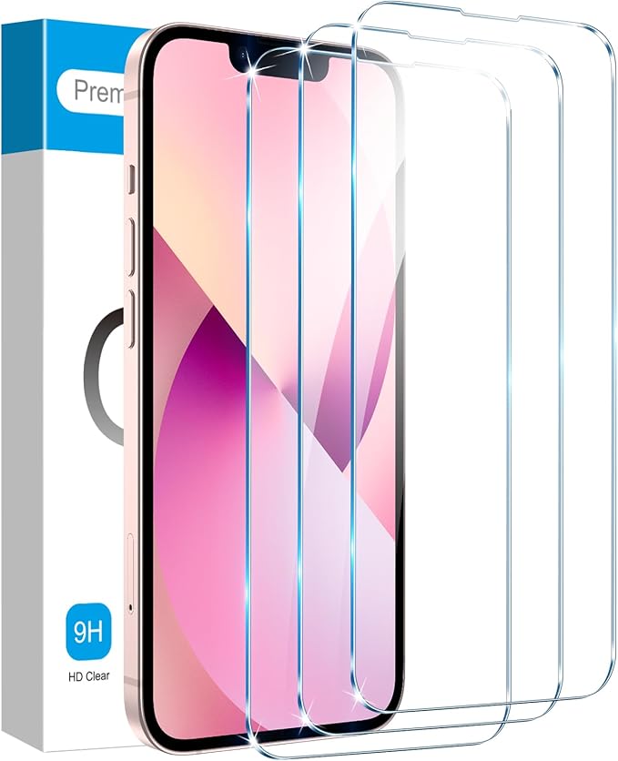 Fotbor for [3 Pack] iPhone 16e/13/13 Pro/14 Screen Protector Glass, 9H Tempered Glass Case Friendly HD Film Accessories iPhone 16e 13 13Pro 14 6.1" by Fotbor