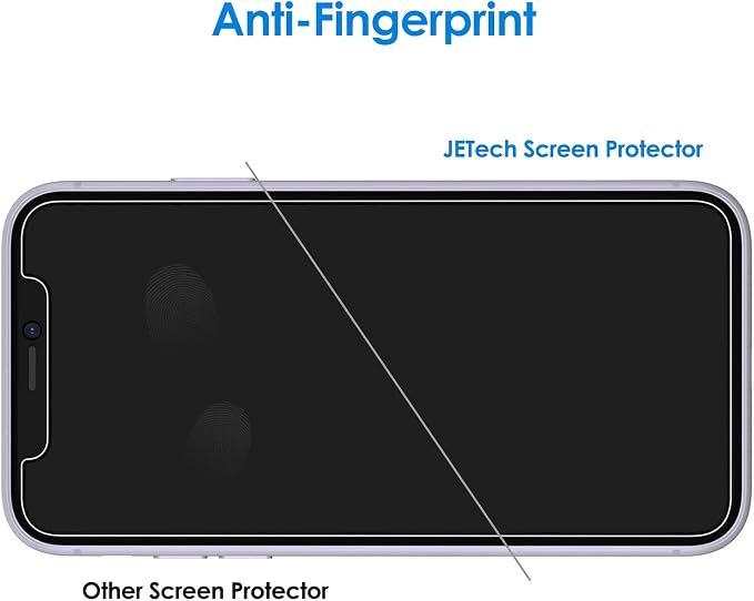 JETech Screen Protector for iPhone 11, with Camera Lens Protector, 2+2 Pack | HD Clear Tempered Glass, Face ID Compatible, Anti-Scratch Protection - Image 6
