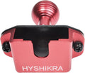 Universal Radio/CB Microphone Bracket, Aluminum 25mm 1" Ball Adapter Compatible with RAM Mounts B Size Double Socket Arm (Red) by HYSHIKRA
