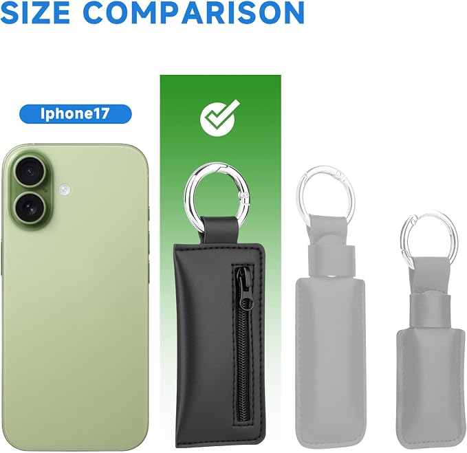 Microfiber USB Flash Drive Holder Case with Keychain | Anti-Slip Zipper Pouch, Storage Case Compatible with AirTag SD TF Card, for Small Medium USB Drives, 1PC, Black, Case Only - Image 9