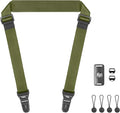 FIEIL Camera Shoulder Strap with Quick Release Plate, 1.5''Wide Universal Camera Neck Strap, Smooth and sturdy, Equipped with Comfortable Silicone Shoulder Pad for Photographers(Moss Green) by FIEIL