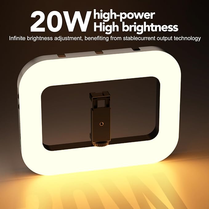 Phone Ring Light with 80" Tall Tripod Stand Built-in 8000mAh Battery Handheld Smartphone Photo Selfie Video Rig Lights 2700K-6500K for Tiktok, YouTube, Video Recording, Filmmaking, Vloging - Image 2