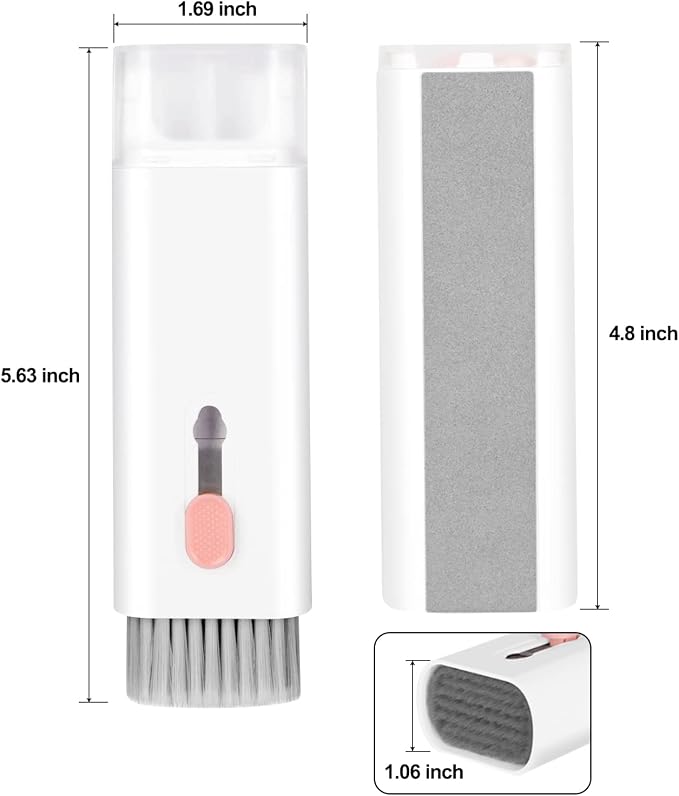 7-in-1 Electronic Cleaner Kit,Keyboard Cleaner,Laptop Cleaner Kit for Monitor, Cell Phone, Headset, Lego, Laptop Camera Lens (Pink) - Image 5