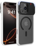 tesha Selfie Light Case for iPhone 16 Pro Max, MagSafe, Camera Detector | 2-Level LED Brightness, IR Hidden Camera Scanner, Drop Protection, Rechargeable Light Up Cover, No APP Needed for Video Vlog by tesha