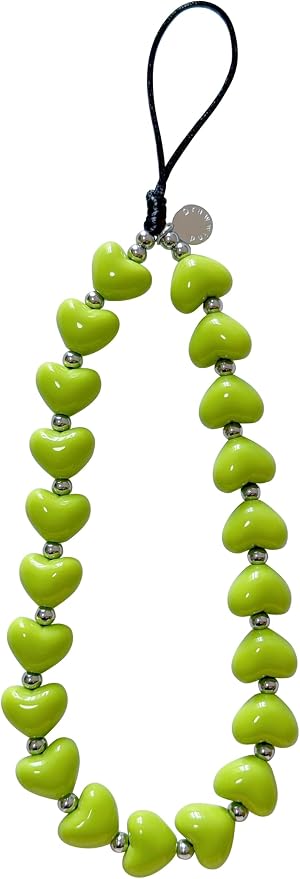 Drawwind Phone Charm Strap Cute Wrist Straps Cell Phone Charm String Y2K Aesthetic Lanyard Wristlet Chain for Case Camera AirPods Bags Keychains (Avocado Hearts) by Drawwind