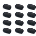 12 Pieces Foam Windscreen for Headset Microphone, 0.2" Diameter Microphone Pop Filter Windscreen Mic Cover High Density Mini Foam Cover Shield Protection Foam Replacement for Headset Mic(Black) by Kicada