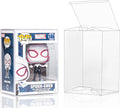 50 Pack Protector Cases for Funko Pop 4" Figures, 0.5mm Ultra Thick | No Film Peeling, Locking-Tab, Bottom Auto-Lock, Crystal Clear PET, Water and Scratch Resistant Display Storage Box by Baskiss