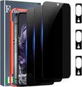 Ferilinso Privacy Screen Protector for Google Pixel 8, Tempered Glass | 3 Pack, 9H+ Hardness, Military-Grade Shatterproof, Case Friendly, Easy Installation Bubble Free, with Camera Lens Protectors by Ferilinso