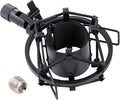 Microphone Shock Mount, Metal Mic Holder Clip for 1.65-1.85"(42-47mm) Diameter Condenser Mics Reduce Vibration Noise and Improve Recording Quality for Bluebird Baby Bottle CAD U37 GXL2200 by Xereizo