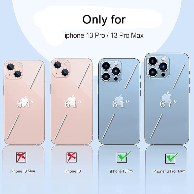 2 Pack Glitter Camera Lens Cover Protector Compatible with iPhone 13 Pro/iPhone 13 Pro Max Metal Bling Diamond Camera Lens Cover Sticker Protector (Black) - Image 2