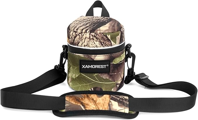Camera Lens Case Lens Bag Compatible (3.15" x 3.74"(Nylon, Leaf)) by XAMOREST