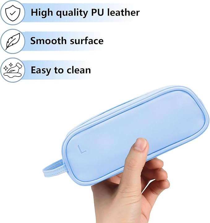 Daily Contact Lens Organizer case,Portable Storage Case for Disposable Daily Contact Lenses, Travel Storage Case with Clearly Labeled R & L, Storage up to 60 lenses (Blue) - Image 3