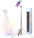 KraftGeek Magnetic Phone Tripod for iPhone, JustTap Tripod for MagSafe | 66" Auto-Open Selfie Stick Tripod, N52 Magnetic Mount, Portable Phone Tripod Stand for Travel, Video Recording & Vlogging by KraftGeek