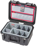 SKB Cases iSeries 1309-6 Case with Think Tank Dividers & Lid Organizer, Black (3i-1309-6DL) by SKBCases