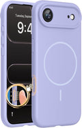 miracase Magnetic for iPhone Air Case, Compatible with MagSafe, Integrated Silicone Camera Control Cover, 3.0mm Thicken Shockproof Drop Protection Phone Case for 17 Air,Light Purple by Miracase