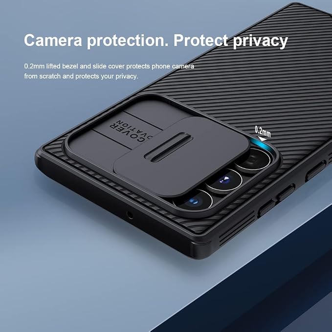 Mangix for Samsung Galaxy S22 Ultra Case with Camera Cover,Slim Fit Thin Polycarbonate Protective Shockproof Cover with Slide Camera Cover, Upgraded Case for Samsung Galaxy S22 Ultra (Black) - Image 5