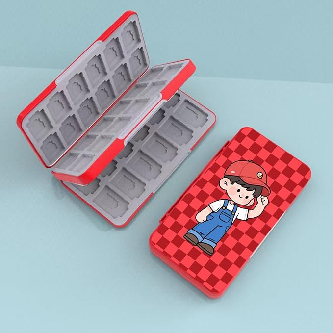 PERFECTSIGHT Switch Game Case Compatible with Nintendo Switch OLED & Switch Lite, 48 Switch 2 Game Holder，Cute Switch Game Card Case Cartridge with 48 Slots Game Card Storage, Mali - Image 6