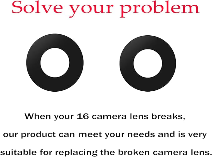 2pcs/Set Back Camera Lens Glass Replacement for iPhone 16 Camera Lens Replacement with Pre-Installed Adhesive + Repair Tool Kit, Anti-Lens Scratch & Waterproof - Image 4