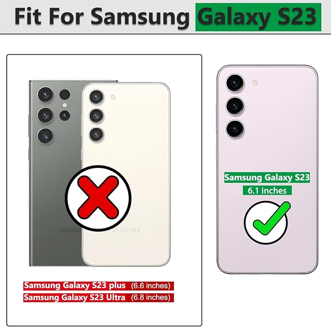 Gritup for Galaxy S23 Phone Case Military-Grade Shockproof with Kickstand | with 2 PCS Screen Protector, Slide Camera Cover, Heavy Duty Outdoor Protection Full Body Funda para Galaxy S 23 Cover-Green - Image 2
