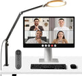 NEEWER Basics 18W 7" Desktop Ring Light with Stand for Desk, Video Conference Streaming Recording Makeup Selfie Computer Laptop Zoom Lighting, Full Screen LED Circle Ringlight with Arm & C Clamp, R18 by Neewer