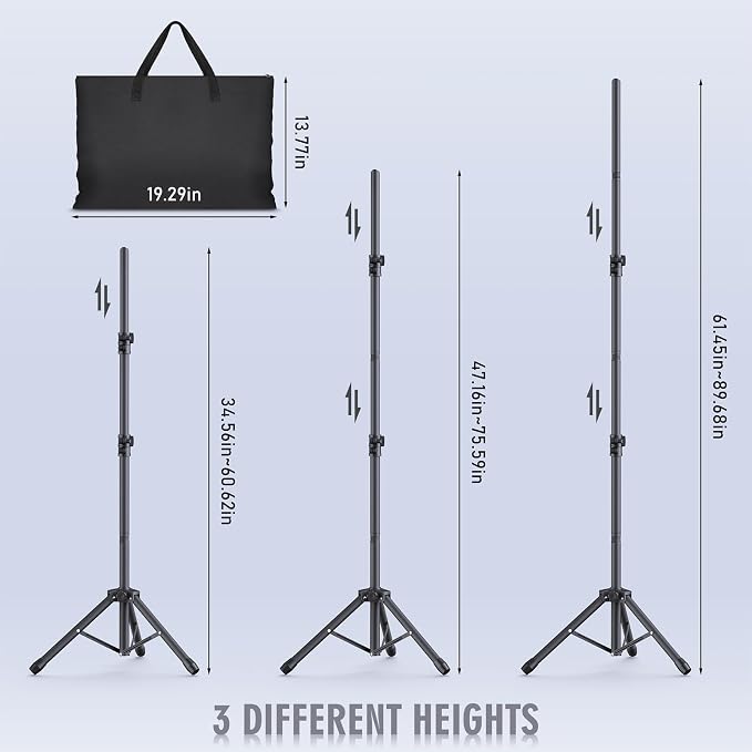 Backdrop Stand Kit - 6 Widths, 10x7.5ft Adjustable Background Stand for Parties & Studio Photography - Image 6
