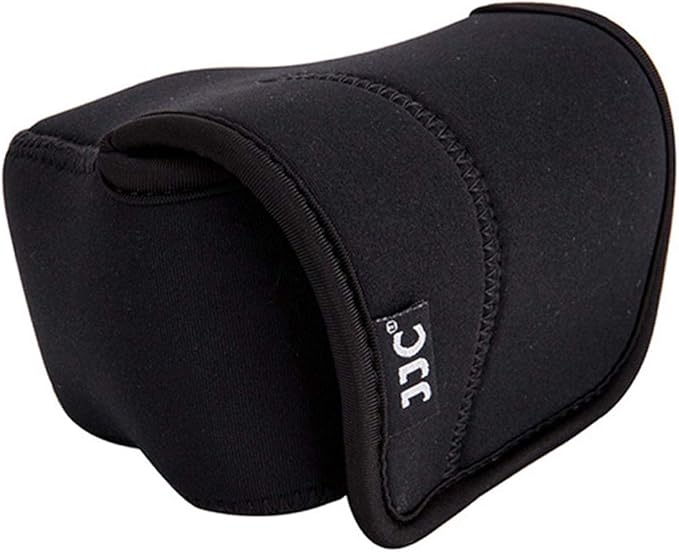 JJC Black Ultra Light Neoprene Camera Case, Compatible with X-E4 X-T30 II X-T30 X-T20 X-T10 +Short Prime Lens, 18mm F1.4/ 27mm F2.8/ 35mm F2, Pouch Bag Fuji X100V X100VI, Compact Size 127x85x84mm - Image 7