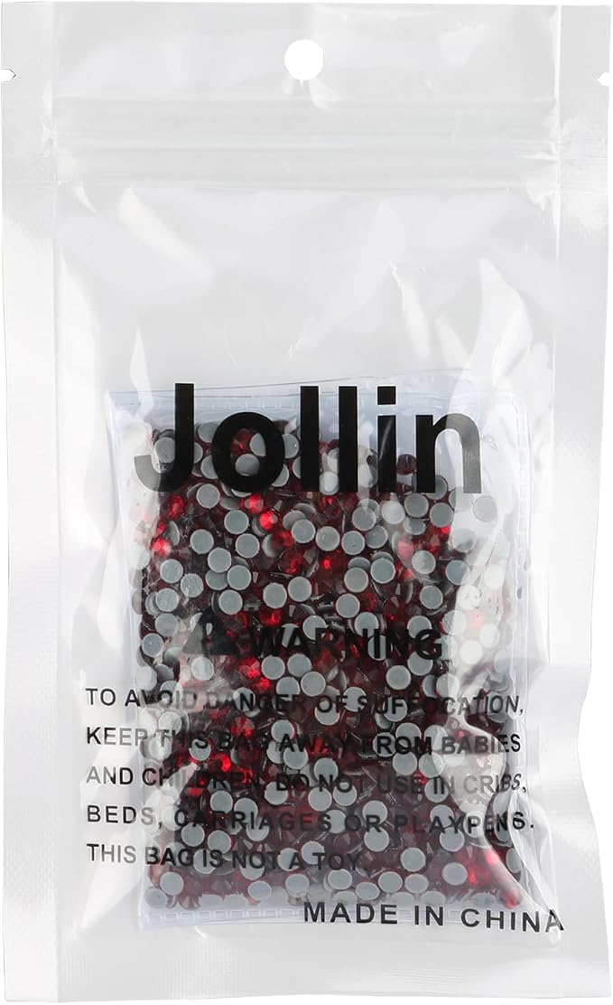 Jollin Hotfix Rhinestones Flatback Crystal Gems 4mm SS16, Dark Red | 1440pcs Hot Fix Crystals Glass Rhinestones for Bedazzling, Crafting, Clothes, Shoes & Accessories DIY Decoration - Image 7