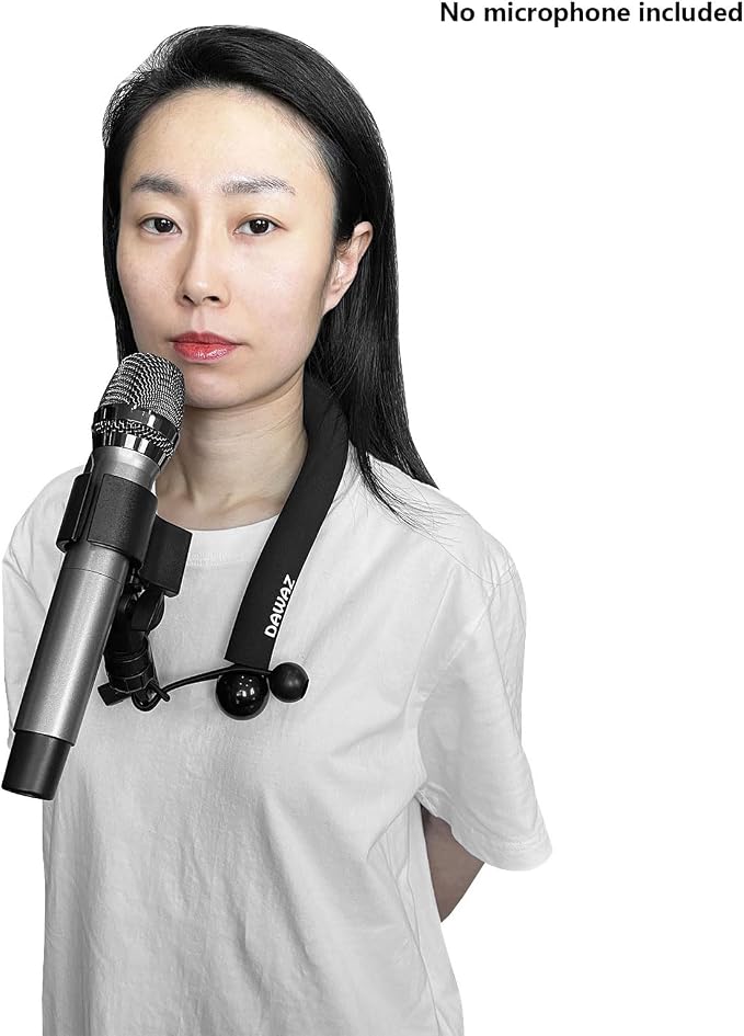 Microphone Neck Holder, Hands-Free Microphone Stand for Live Streaming, Hosting, Singing & Dancing, Magic Shows, Public Speaking - Image 8