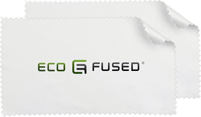 Eco-Fused Microfiber Cleaning Cloths - 10 Colorful Cloths and 2 White Cloths - Ideal for Cleaning Glasses, Spectacles, Camera Lenses, iPad, Tablets, Phones, LCD Screens (Blue/Grey) - Image 9