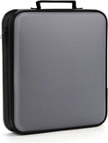 DVD Storage CD Case Holder: 160 Capacity CD Sleeves Black Disc Cases Binder for Car - CD Hard Organizer Box - Large DVD Wallet for Movie/Music/Game & Portable CD Book by TIMCORR