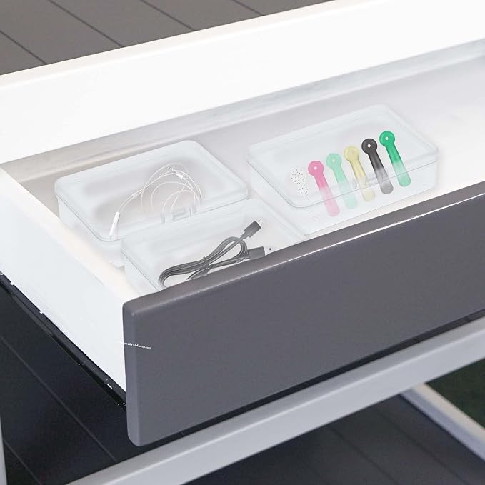 5 Pcs Mini Plastic Storage Containers Box with Lid, Small Storage Containers Travel Case 4x3x1 Inches Clear Rectangle Box Organizer for Collecting Small Items, Beads, Jewelry, Cards, Crafts - Image 5