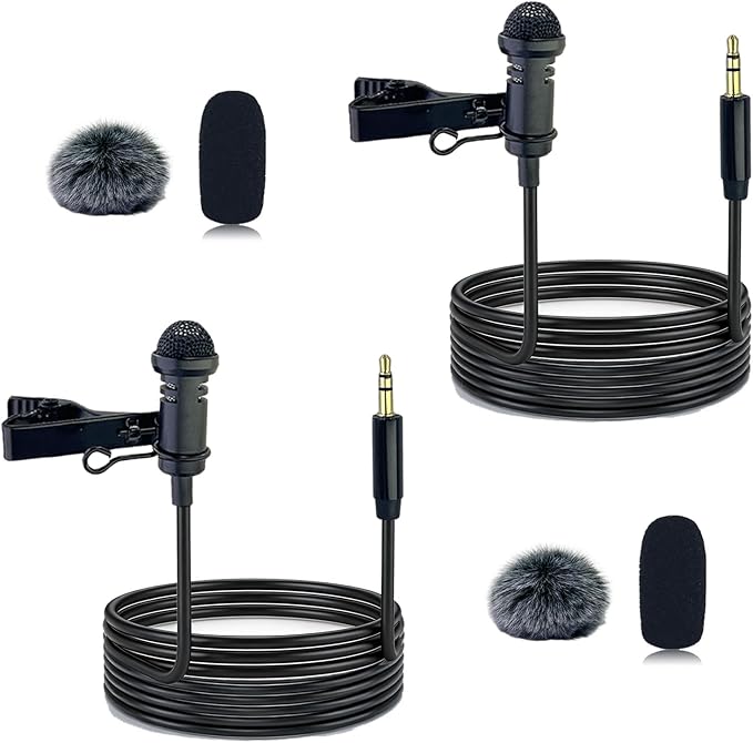 2-Pack Lavalier Microphone for DJI MIC 1/2 & Rode Wireless GO II | 3.5mm TRS Omnidirectional Lapel Mics with 1.5m Cable, Clear Sound Pickup, Ideal for Vlogging, Live Streaming, Interviews - Image 8